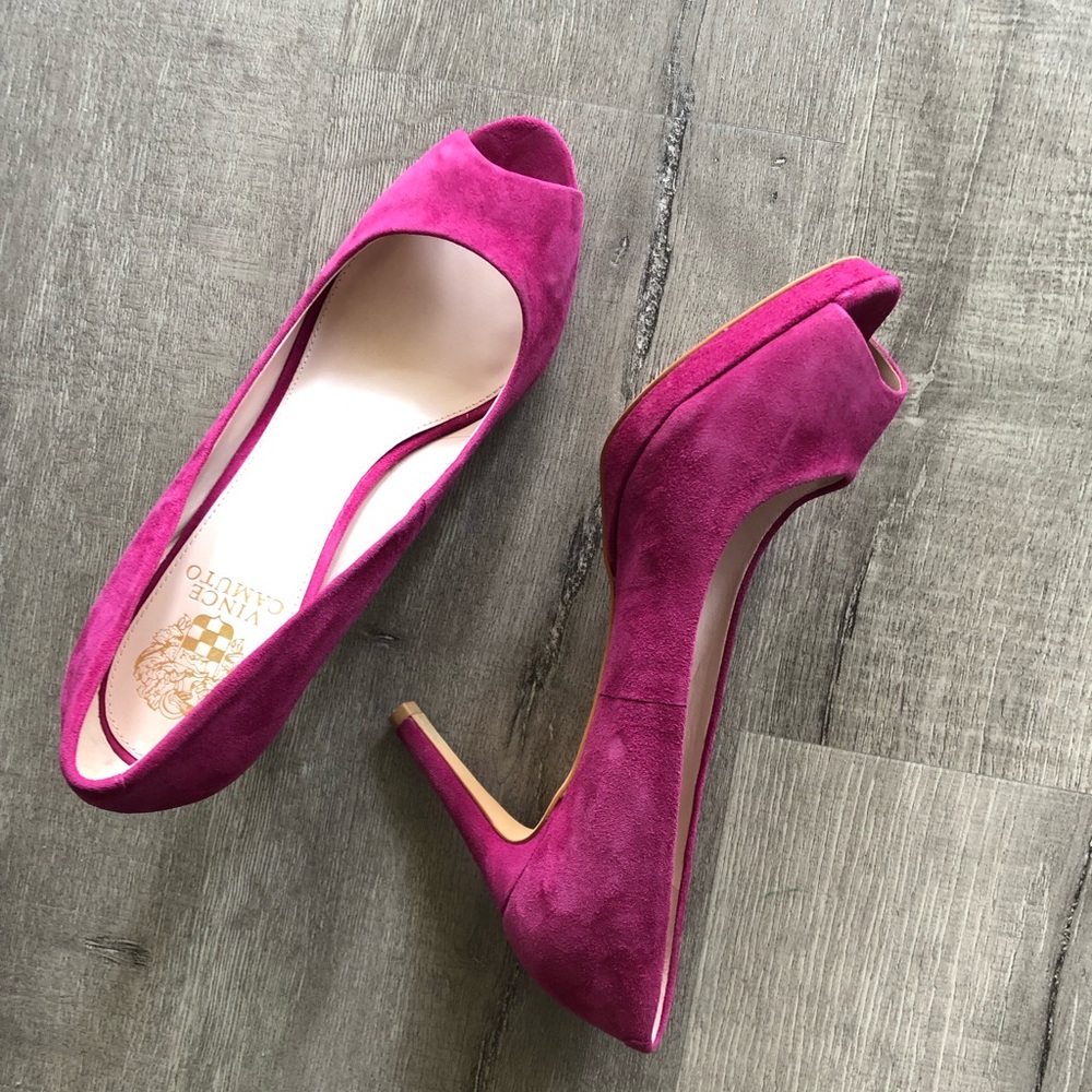 Vince camuto open toe heels